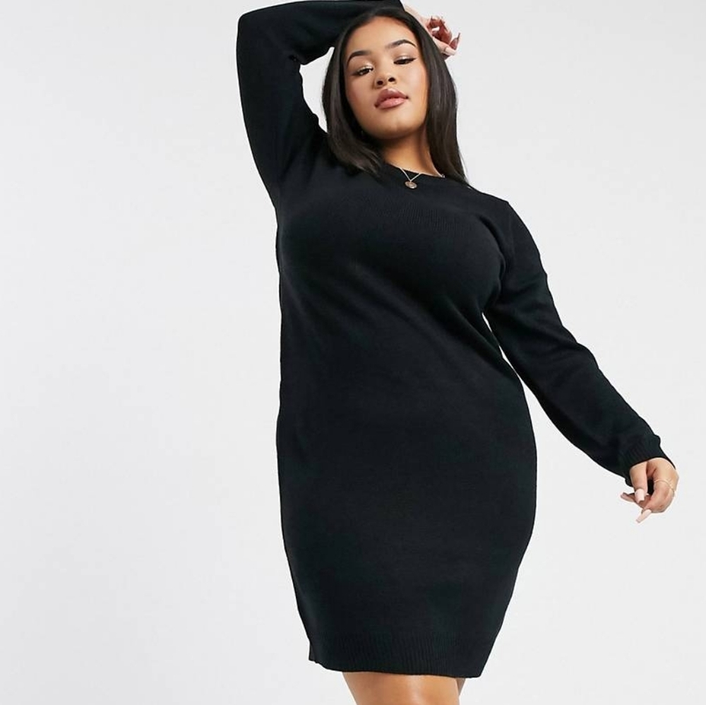 NWT Black sweater dress